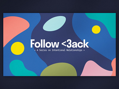 Follow Back : Series Graphic brand identity church design fluid fluid design graphic design illustration organic type typography vector