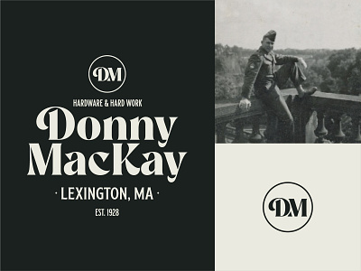 Donny MacKay badge branding graphic design lockup lockups logo monogram type typography