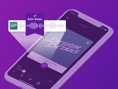 Parrot Clips ios app design podcasts