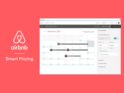 Airbnb Smart Pricing airbnb web application web design
