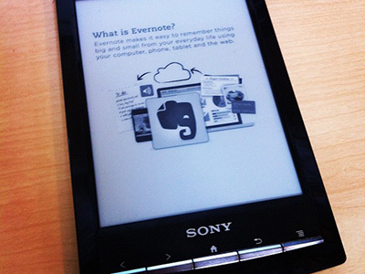 Evernote Clearly for Sony Reader black and white clearly evernote sony
