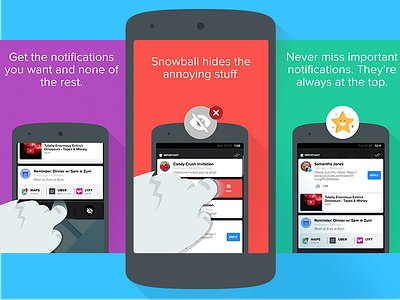 Snowball Promos android cards google play store hand notifications snowball star yeti