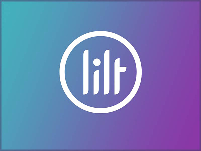Lilt micro-branding custom type geometry gradient logo