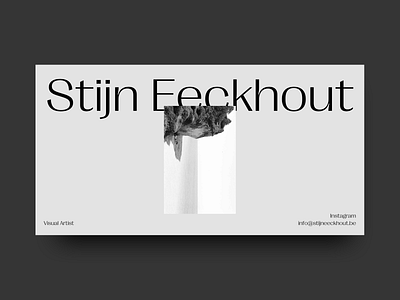 Stijn Eeckhout landing page landingpage web design webdesign