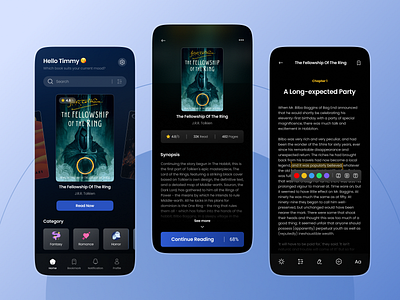 Ebook Mobile App Dark Mode