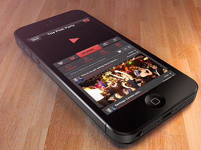 Event Page feed ios mobile social social network