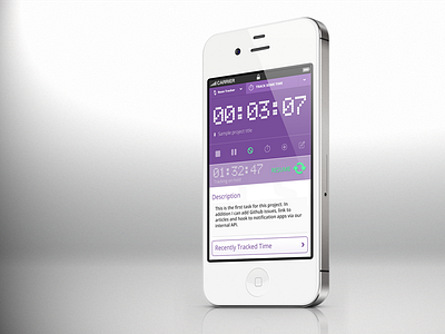 Time Tracking App iphone