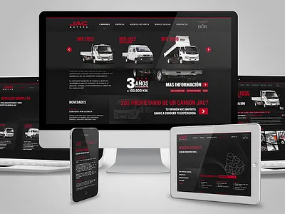 JAC Motors Uruguay — Responsive Website branding jac mobile friendly motor redesign responsive truck trucks