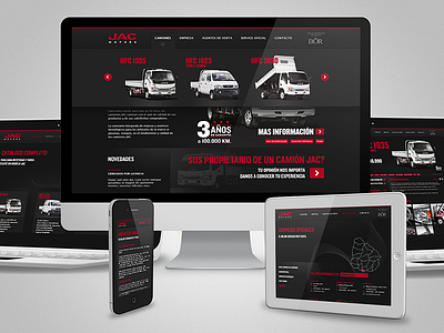 JAC Motors Uruguay — Responsive Website branding jac mobile friendly motor redesign responsive truck trucks