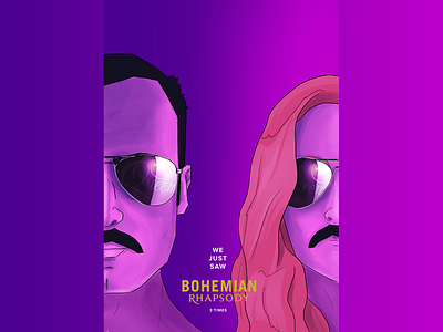 Bohemian Rhapsody bohemian rhapsody fanart ipadpro movie poster procreateapp queen
