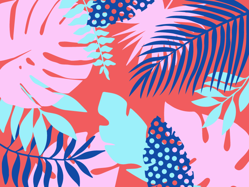 Colorful plants by Mikala Egebjerg on Dribbble