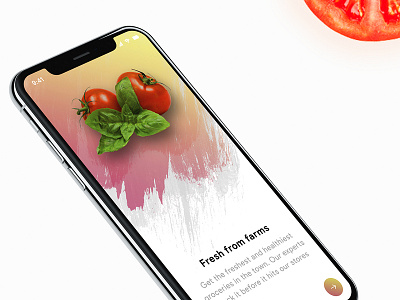 Grocery App Onboarding Screen app app concept appdesign design dribble fresh fresh design grocery grocery app photoshop ui ux vegetables
