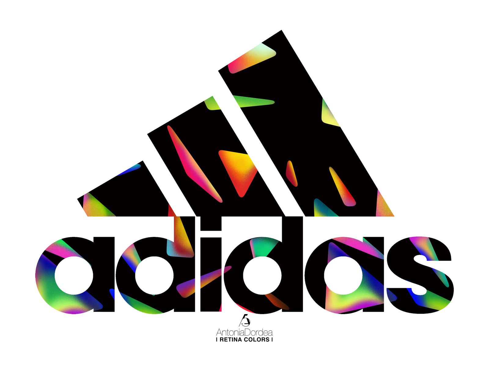 Logo hotsell adidas multicolor