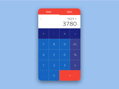 Daily UI challenge #004 — Calculator calculator daily challange ui user interface ux