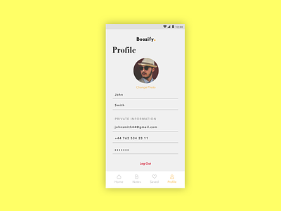 Daily UI challenge #006 — User Profile app daily daily challange mobile profile ui user ux