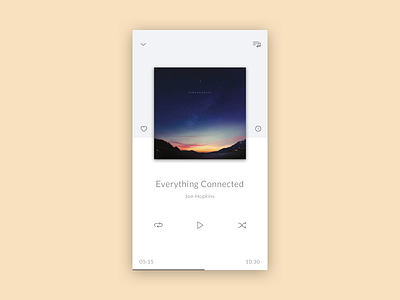 Daily UI challenge #009 — Music Player