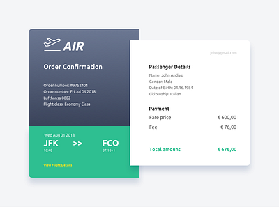 Daily UI challenge #017 — Email Receipt daily daily challange receip ui ux