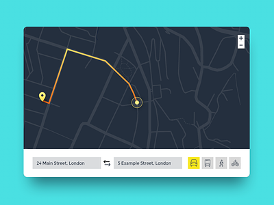 Daily UI challenge #020 — Location Tracker daily daily challange location map tracker ui ux