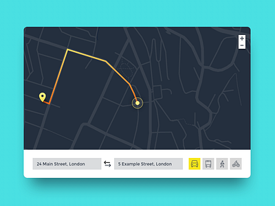 Daily UI challenge #020 — Location Tracker