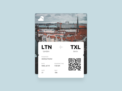 Daily UI challenge #024 — Boarding Pass boarding pass daily daily challange ui ux