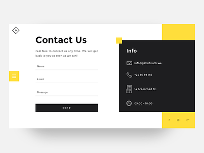 Daily UI challenge #028 — Contact Us contact daily daily challange form minimal page ui ux