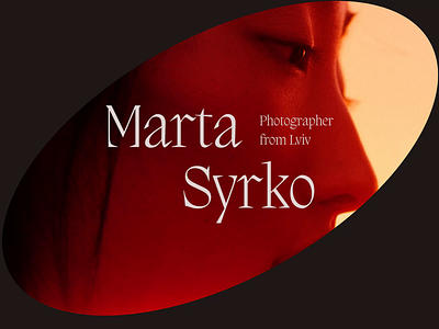 Marta Syrko photographer - inspiration concept animated animation applicaiton design inspiration typography ux web