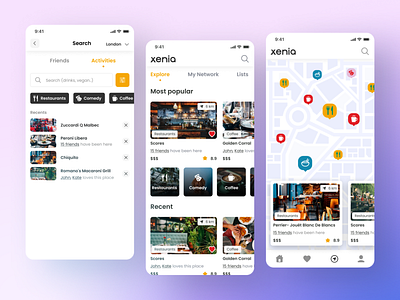 Places to visit - application app applicaiton application design figma inspiration interface mobile ui ux