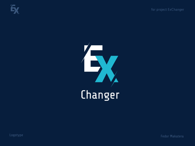 Exchanger logo animated animation applicaiton branding icon logo logotype principle app typography ui