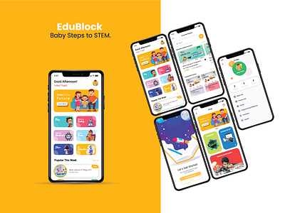 EduBlock - Learning Programming using Robotics branding ui