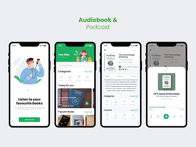 Audiobook-BDIO App UI audi mobile app experience ui