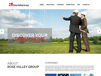 Rose Valley Group design web