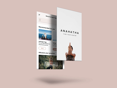 Anahata Yoga Screens app fitness fitness app mobile app mobile app design screens splash ui ux uidesign yoga