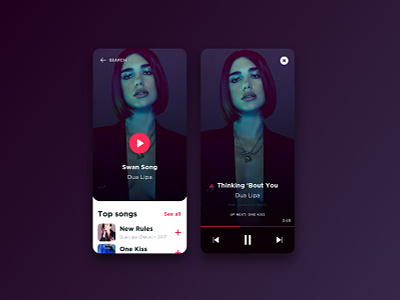 Music app app app design audio listening mobile mobile app design music music app play product product design sound ui ui ux uidesign ux design