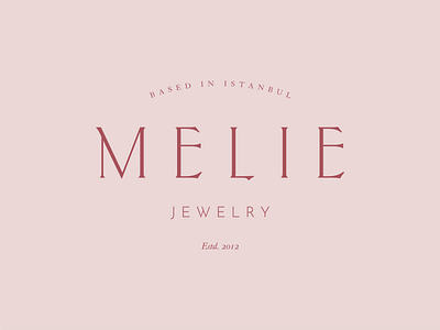 Melie Final Logo branding graphic design identity istanbul jewelry logo layout logo logo design logomark logos logotype minimal typeface
