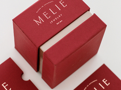 Melie Jewelry Box jewelry box jewelry branding jewelry logo jewelry packaging logodesign logos logotype luxury box design luxury branding luxury packaging melie jewelry minimal packaging packagingdesign typeface