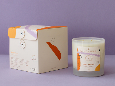 Candle + Friends Packaging abstract design branding candle box candle packaging glass candle packaging illustration london design studio luxury branding luxury candle minimal packaging package packaging design soy wax candle packaging typography