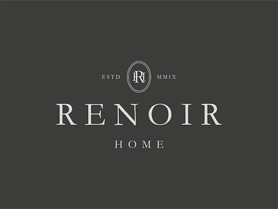 Renoir Home Cyprus Logo brand identity branding cyprus design emblem graphic design home store logo identity logo logo design logomark logotype monogram typeface typography vector