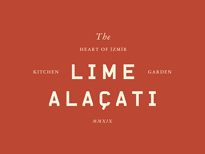 Lime Alaçatı Logo brand identity branding cafe shop logo identity lime alaçati logo design logos logotype london modern monotype restaurant logo typography