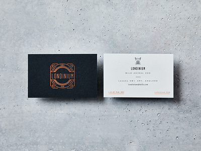 Londinium Business Card branding business card icon identity istanbul line icon londinium print visual zoo