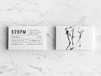 60BPM Business Card anatomy branding business card illustration minimal simple