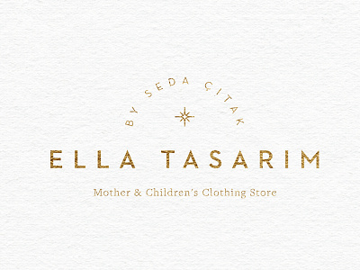 Ella Tasarım Logotype branding children clothing ella tasarim istanbul logotype luxury minimal mother shine store