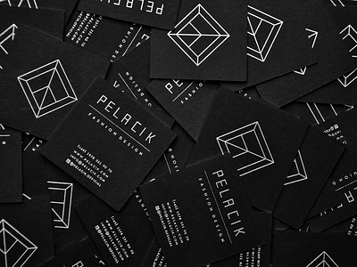 PELACIK Business Card black branding business card icon identity logo logotype silver