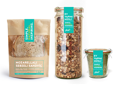 Takeaway Packagings design food packaging granola istanbul label design package packaging plus kitchen sandwich take away take away packaging wrap