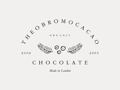 The Obromocacao Chocolate Logo branding chocolate graphic design identity logo london minimal minimal logo organic sans serif typography vintage