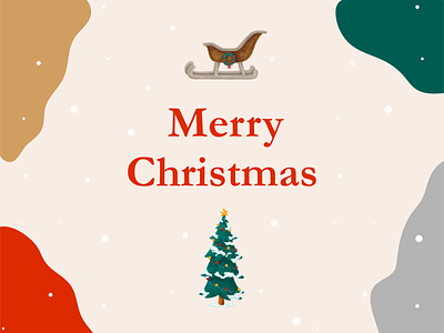 Merry Christmas christmas christmas card christmas design christmas graphic christmas tree design illustration merry christmas snow typography xmas xmas design