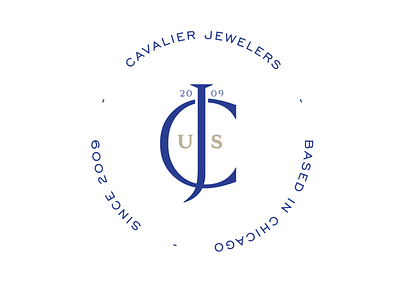 Cavalier Circle Logo branding circle logo emblem graphic design identity jewelery jewelery logo logo logo design logotype logotypedesign minimal typography