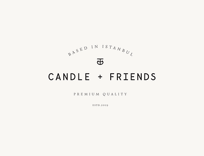 Candle + Friends Logo Designs branding candle logo circle logo identity logo logo design logotype minimal monospace typogaphy