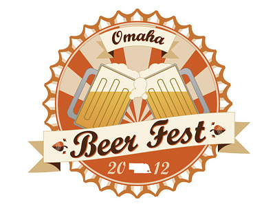 Omaha Beer beer fest illustrator logo vector