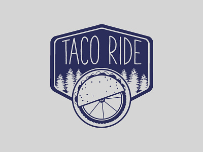 Taco Ride Logo bike fun illustrator mock up music nature photoshop tacos vector