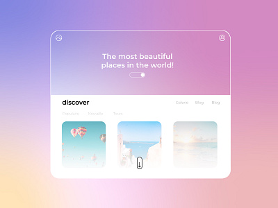 Travel : Web App Design